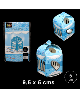 ST 6UN CAJITA REJILLA BABY NIÑO CELESTE SILVER/204