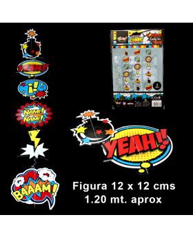 ST 3UN CORTINA DECO COLGANTE COMIC/240
