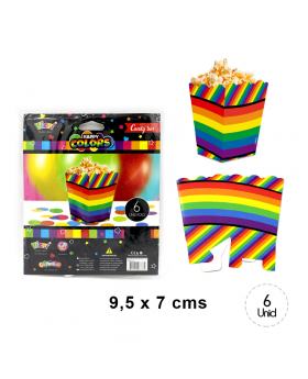 CAJA CABRITA CHICA BORDE IRREGU. HAPPY COLOR/264