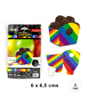 ST 6UN CAJA CHICA ABIERTA FORMAS HAPPY COLOR/480