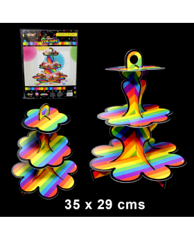 STAND CUPCAKE HAPPY COLOR /60