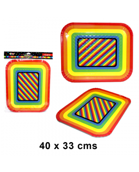 BANDEJA RECTANGULAR GRANDE HAPPY COLOR /132