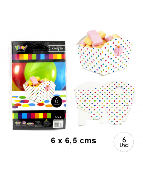 CAJA CHICA ABIE. DULCES FOR. POLKA COLORES/480