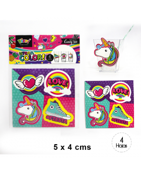 ST 4UN ADHESIVO 3D UNICORN/840