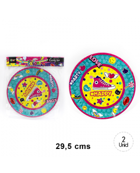 BANDEJA REDONDA UNICORNIO /96