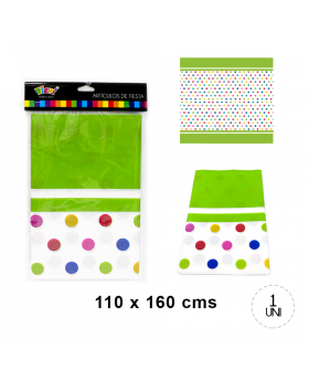 MANTEL POLKA COLORES 160x110CM /100