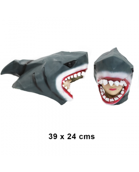 MASCARA CABEZA TIBURON 3D X 1/24