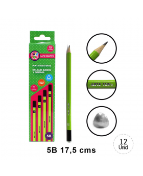 LAPIZ TRIANGULAR 5B CON DIP SET12U /200