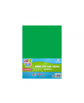 GOMA EVA LISA 20x30 VERDE 10 PCS /100