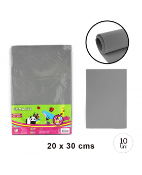 GOMA EVA LISA 20*30X10 PCS GRIS/100