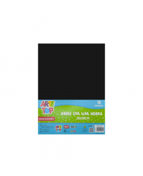 GOMA EVA LISO 20x30 NEGRO 10PCS/100