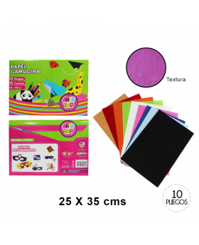 CARPETA PAPEL GAMUCINA 20x30CM SET10U /100
