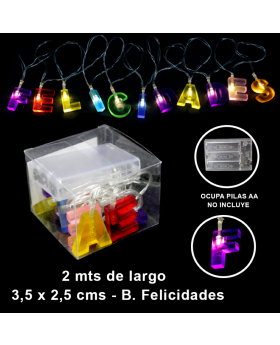 BANNER LED FELICIDADES/100