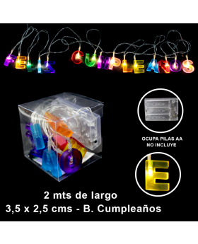 BANNER LED FELIZ CUMPLEAÑOS /100