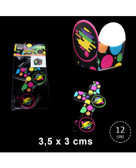 ST 12UN CAJA MINI BOMBONES NEON/288