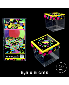 ST 10UN TAPA CAJA TRANSPARENTE NEON/192