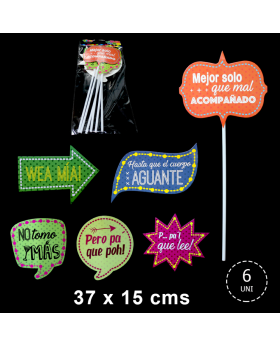 PHOTOPROPS CARRETE DISEÑO 2 37x15CM SET6U /240
