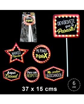 PHOTOPROPS CARRETE DISEÑO 4 37x15CM SET6U /240