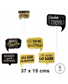 PHOTOPROPS CARRETE DISEÑO 6 37X15CM SET6U /240