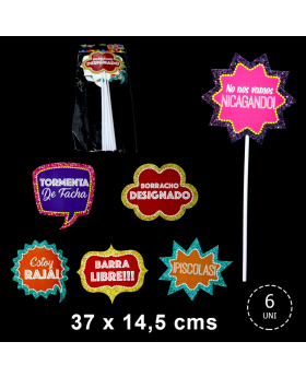 PHOTOPROP MATRIMONIO DISEÑO 2 37x14.5CM SET6U /240