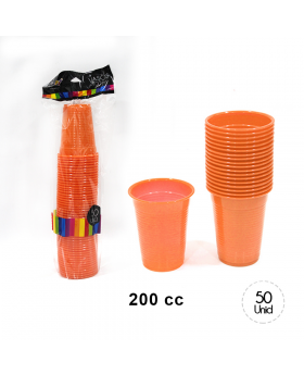 ST 50 VASOS 20CC NARANJO/20