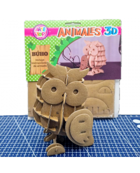PUZLE ARMABLE 3D BUHO /100
