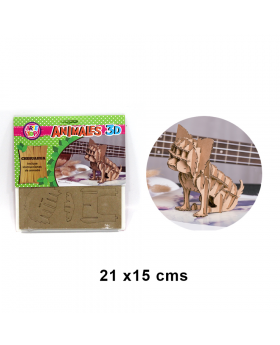PUZLE ARMABLE 3D CHIHUAHUA /100