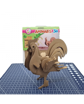 PUZLE ARMABLE 3D GALLO /100