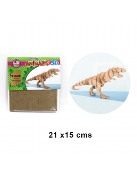 PUZLE ARMABLE 3D T-REX /100