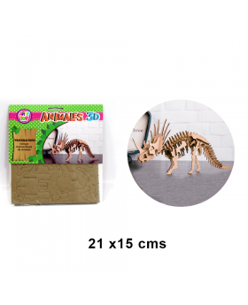 PUZLE ARMABLE 3D TRICERATOPS /100