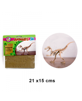 PUZLE ARMABLE 3D VELOCIRAPTOR /100