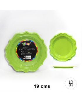 PLATO ROMANTIC PISTACHO 19CM SET10U / 36