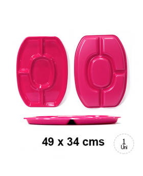 BANDEJA GRANDE FUXIA/24