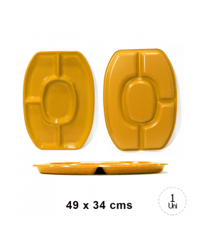 BANDEJA GRANDE NARANJA/24