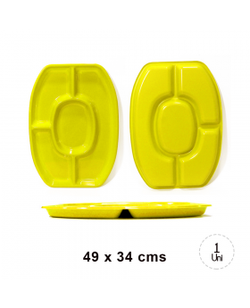 BANDEJA GRANDE AMARILLA/24