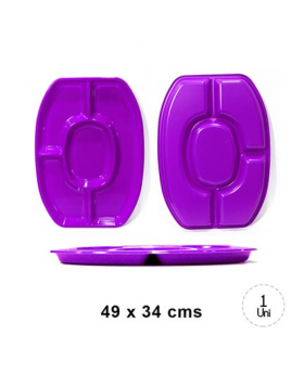 BANDEJA GRANDE MORADO/24