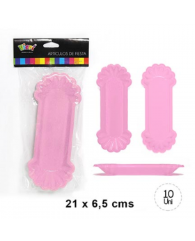 COMPLETEROS PLASTICO ROSADO SET10U /24