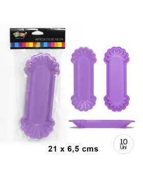 COMPLETEROS PLASTICO LILA SET10U /24
