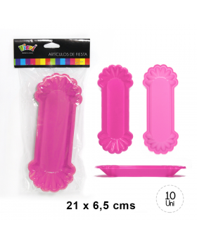 COMPLETEROS PLASTICO FUCSIA SET10U /24