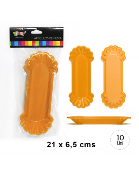 COMPLETEROS PLASTICO NARANJA SET10U /24