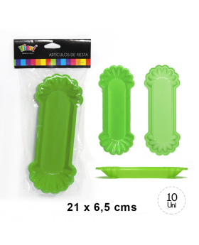 COMPLETEROS PLASTICO PISTACHO SET10U /24