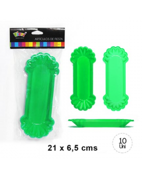 COMPLETEROS PLASTICO VERDE SET10U /24