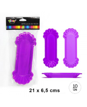 COMPLETEROS PLASTICO MORADO SET10U /24