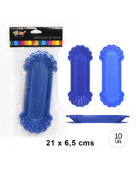 COMPLETEROS PLASTICO AZUL SET10U /24