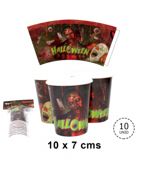 ST 10 VASOS HALLOWEEN/180