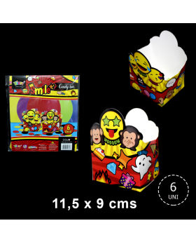 ST 6UN CAJA CHICA ABIERTA CON FORMA SMILE/192