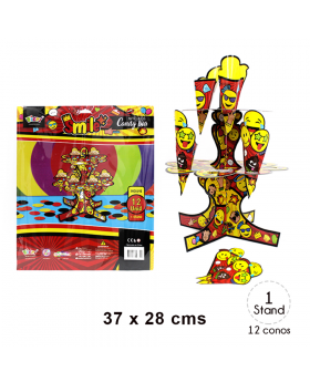 STAND CUPCAKE CONOS TROQUEL SMILE / 72