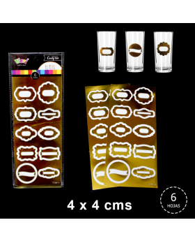 ADH. DECORATIVO DORADO FOIL/264