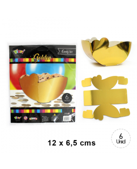 BOWL FRUTAS DORADO FOIL SET6U /240