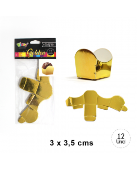 ST 12UN MINI CAJA BOMBONES DORADO FOIL/360